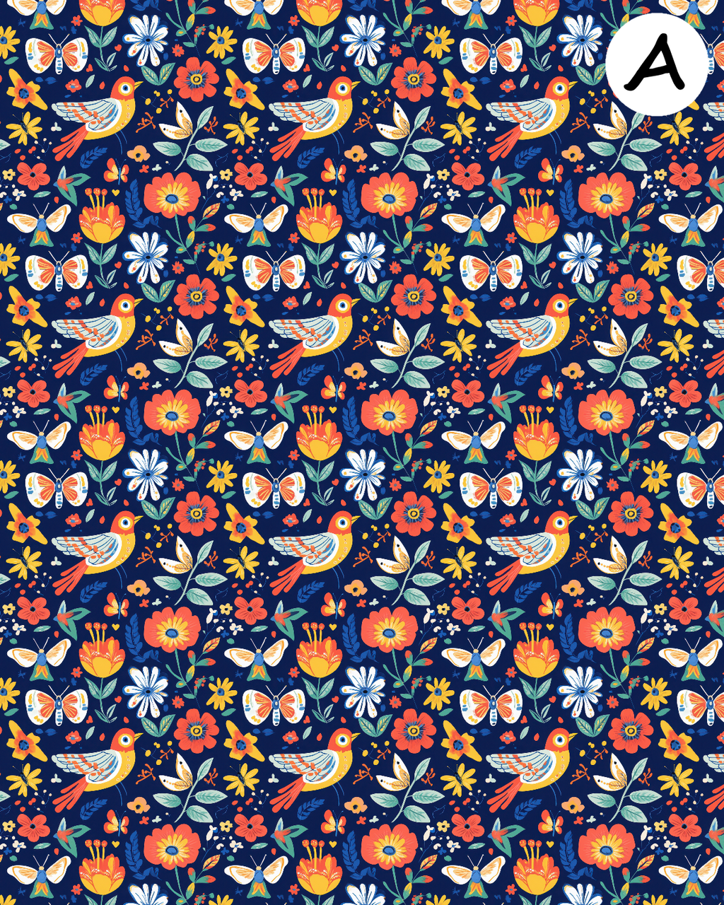 Folk Art Songbirds clay transfer sheets E987