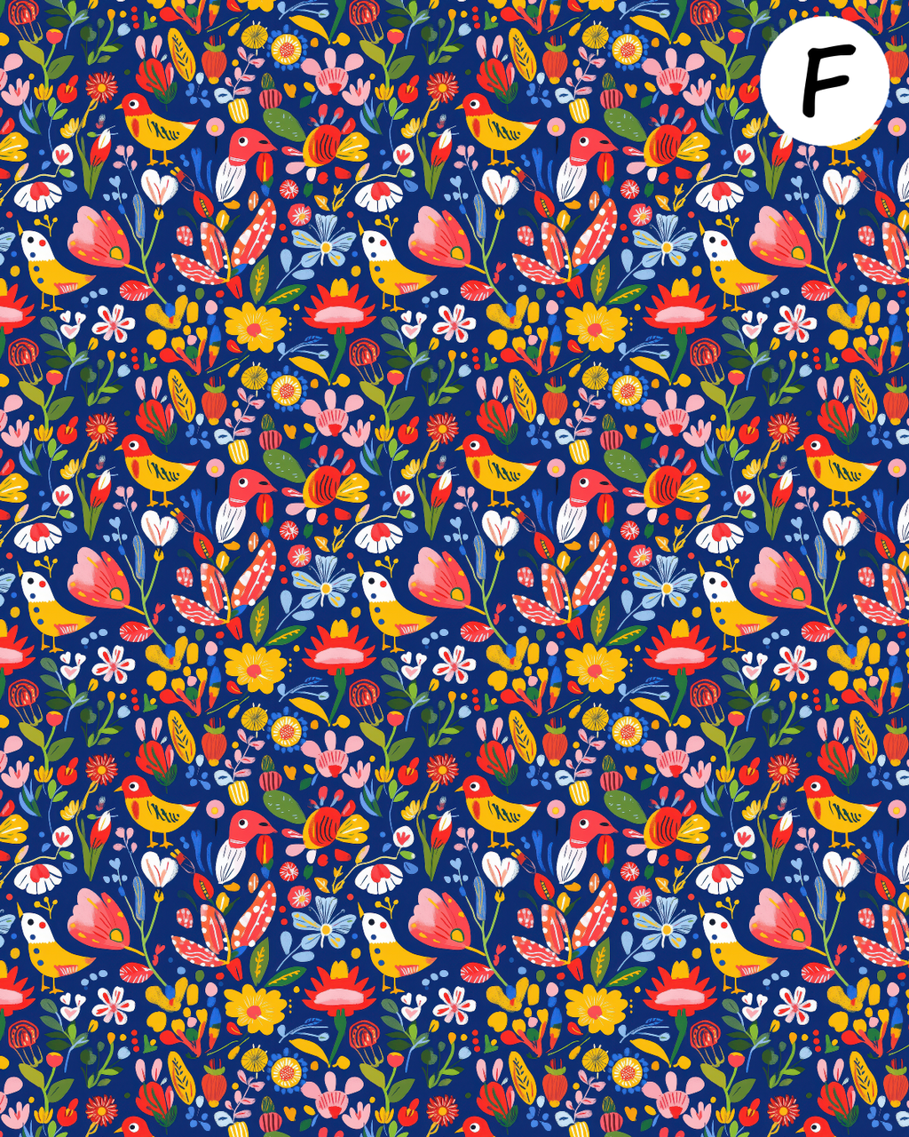 Folk Art Songbirds clay transfer sheets E987