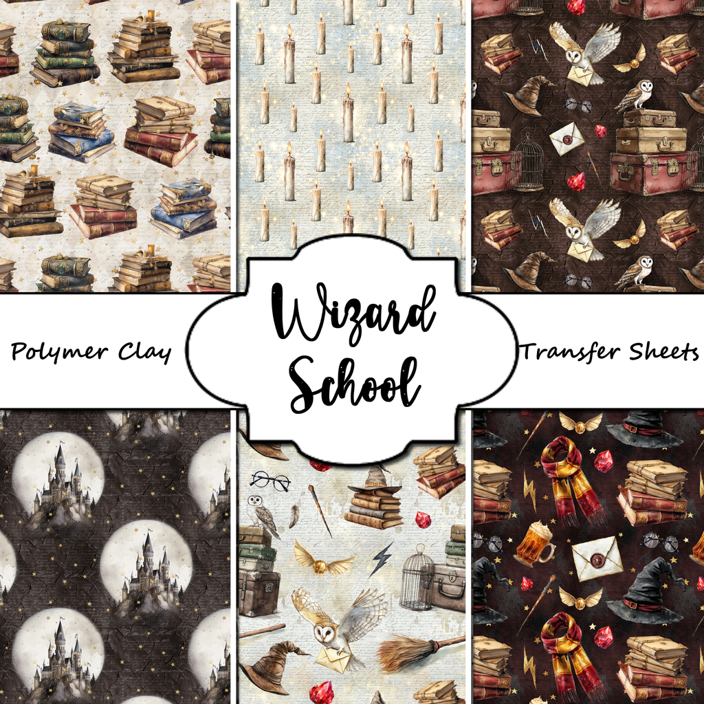 WIZARD SCHOOL clay transfer sheets E990