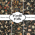 MOONLIT MOTHS clay transfer sheets E992