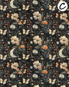 MOONLIT MOTHS clay transfer sheets E992