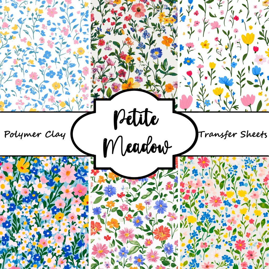 PETITE MEADOW clay transfer sheets E993