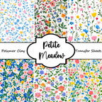 PETITE MEADOW clay transfer sheets E993
