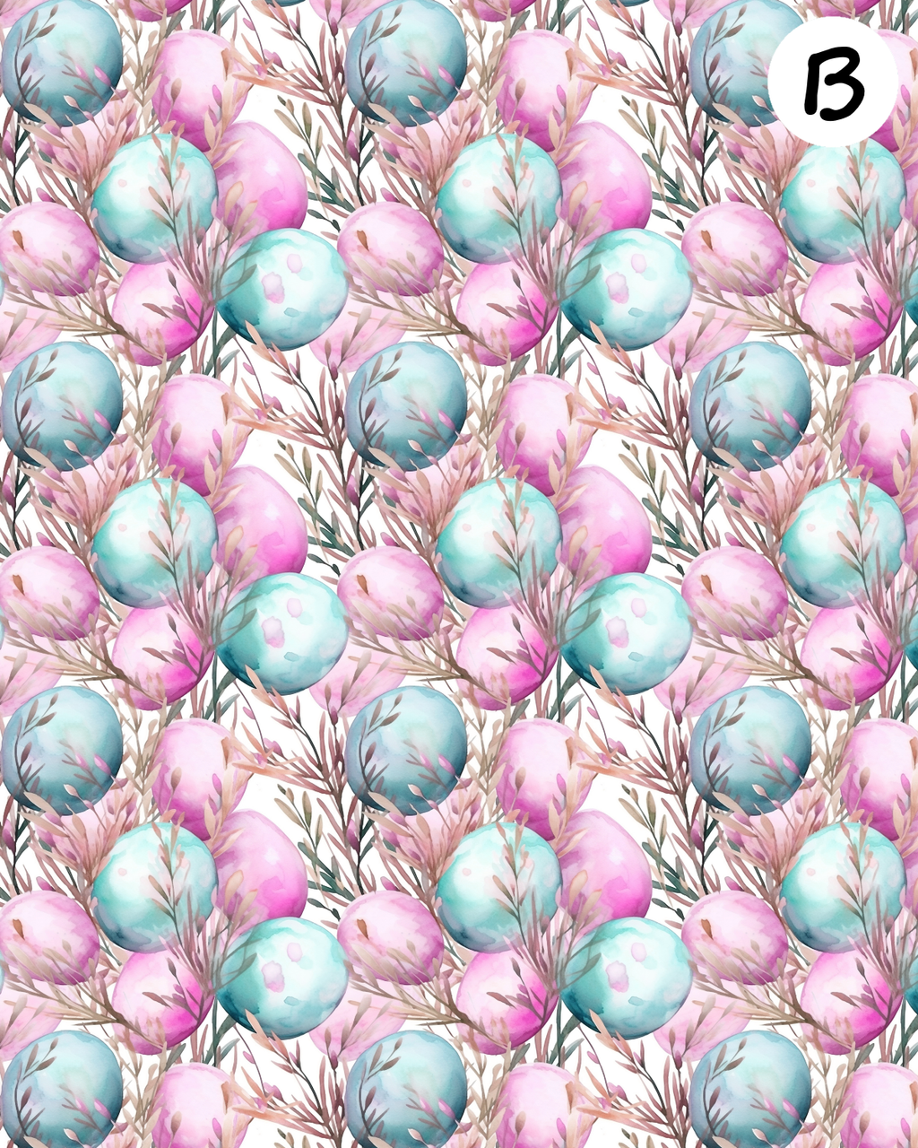 EGGS and COTTONTAILS clay transfer sheets E995