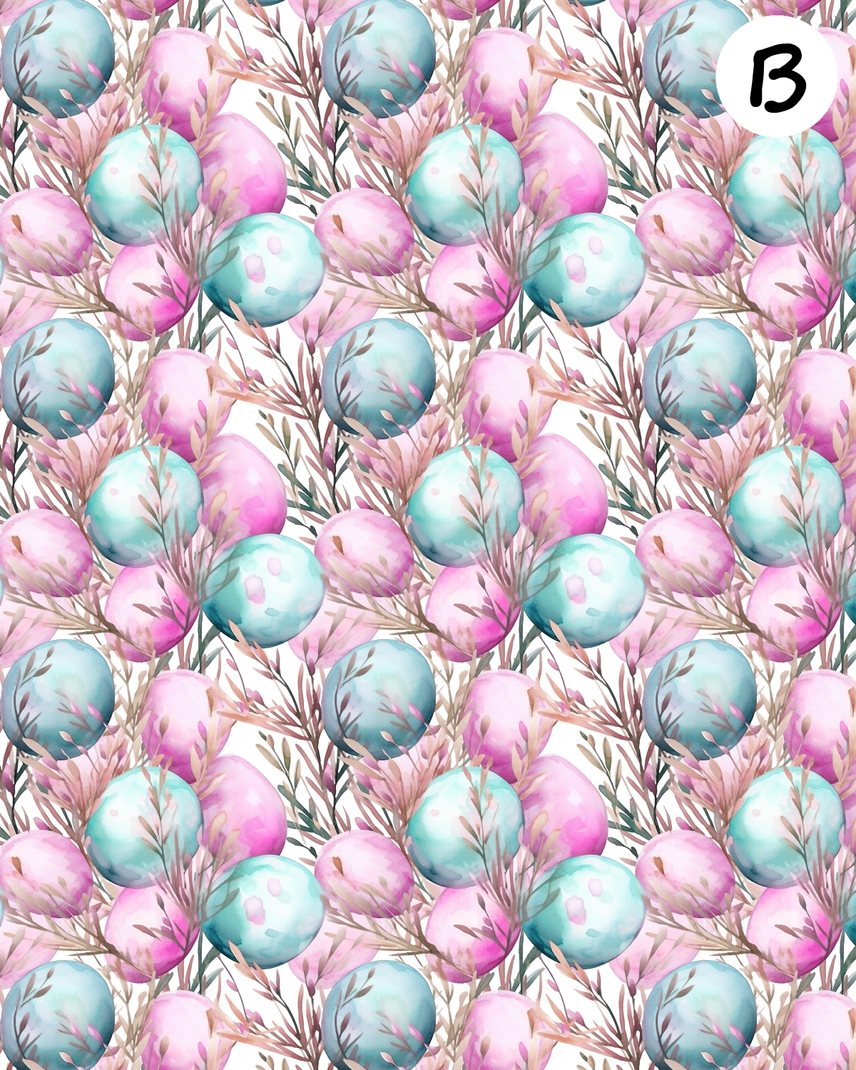 EGGS and COTTONTAILS clay transfer sheets E995