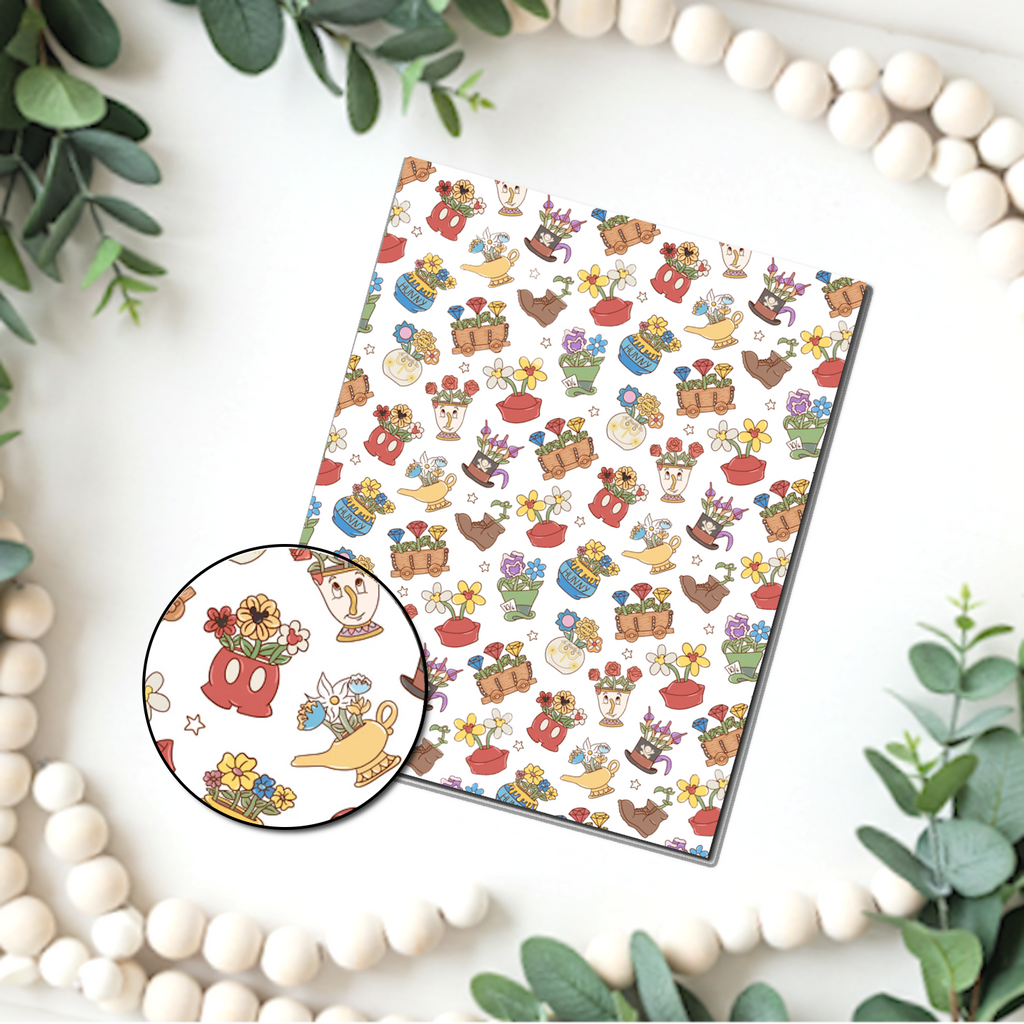 Epcot Flower and Garden clay transfer sheets E997