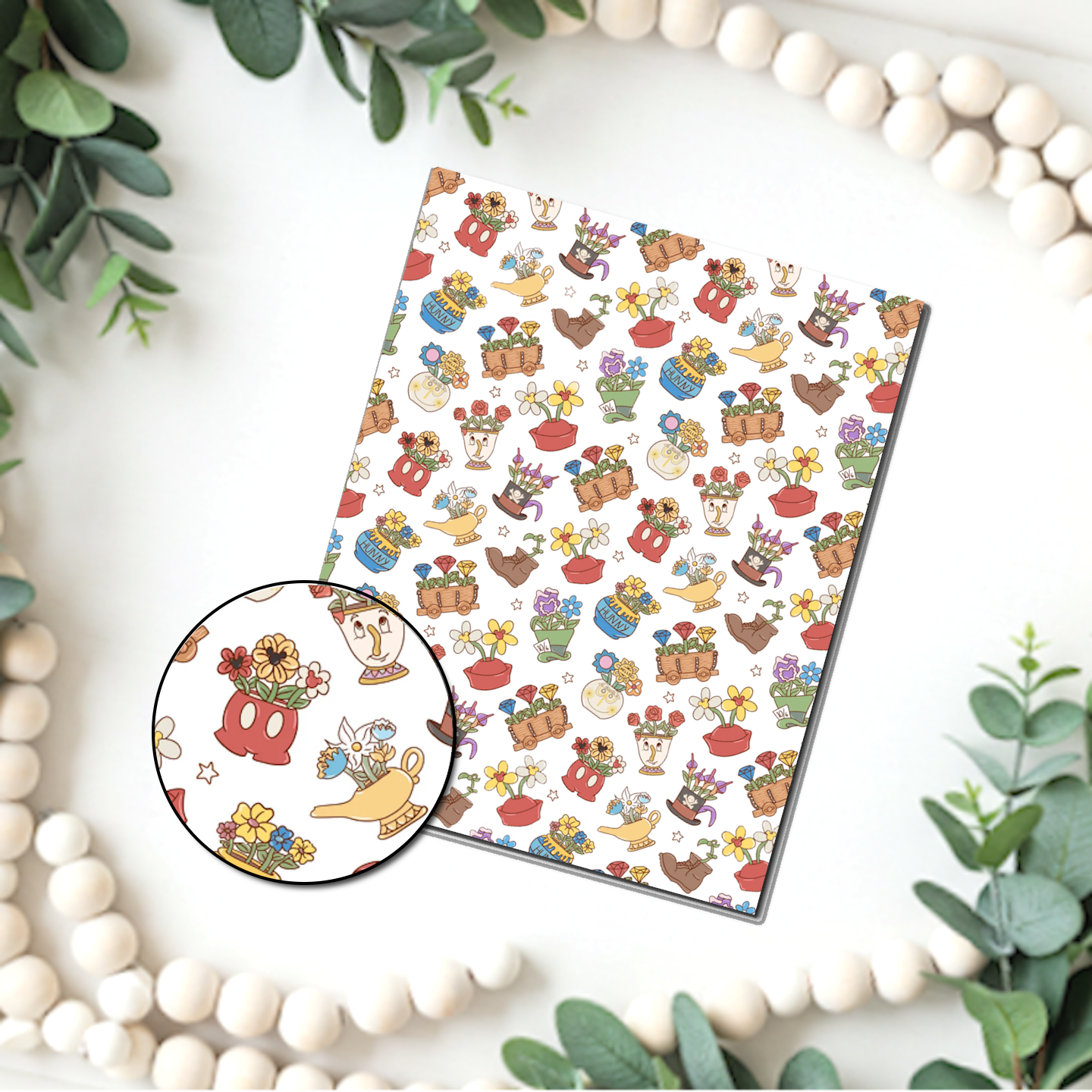Epcot Flower and Garden clay transfer sheets E997