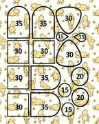 HONEY BEAR clay transfer sheets F102