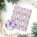 PANSIES clay transfer sheets F105