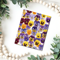 PANSIES clay transfer sheets F107