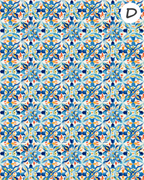 RIVIERA SUMMER clay transfer sheets F114 / Mediterranean Collection