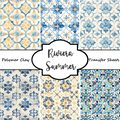 RIVIERA SUMMER clay transfer sheets F114 / Mediterranean Collection