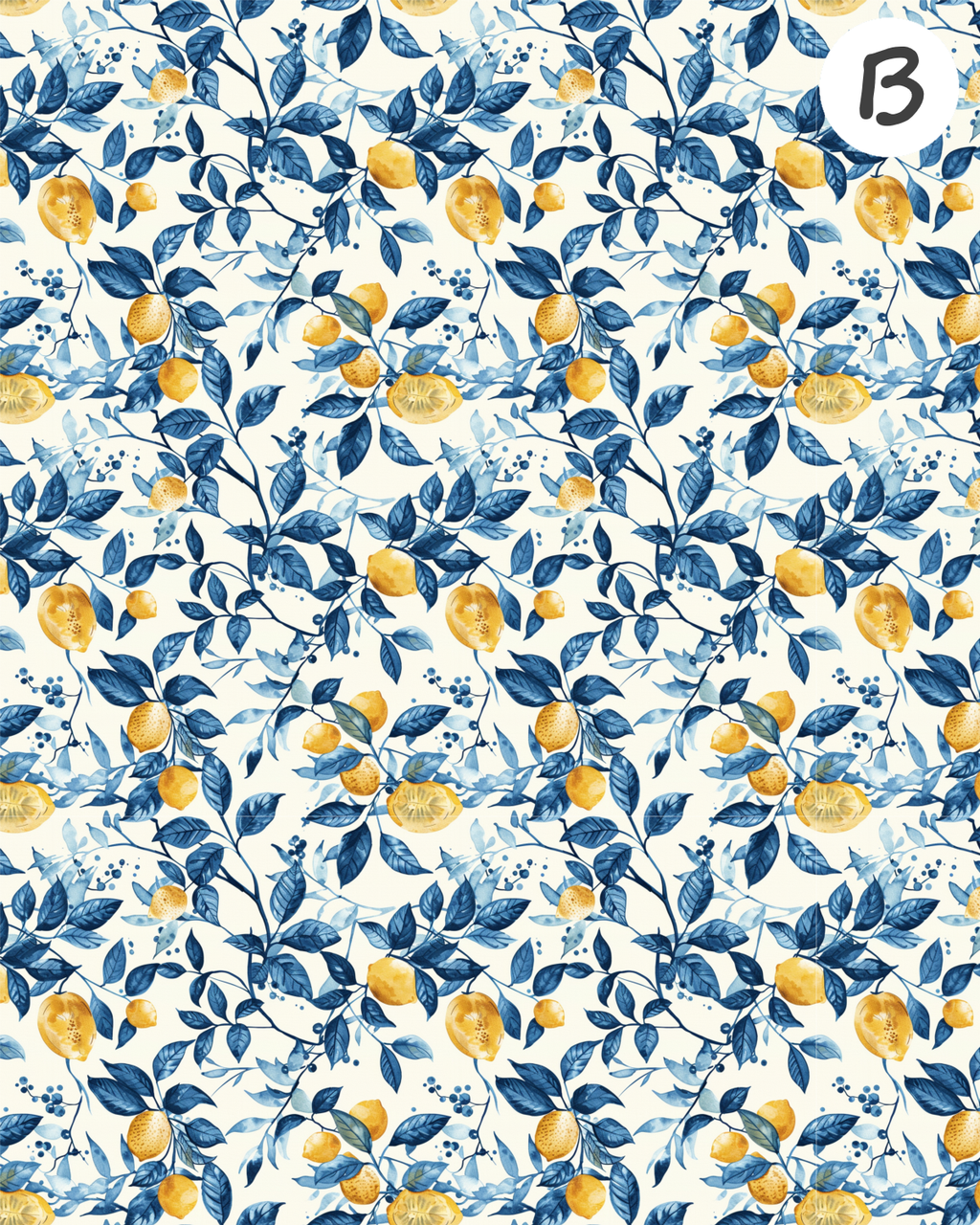 Santorini Citrus Polymer Clay Transfer Sheets F165 | Mediterranean Lemon Collection