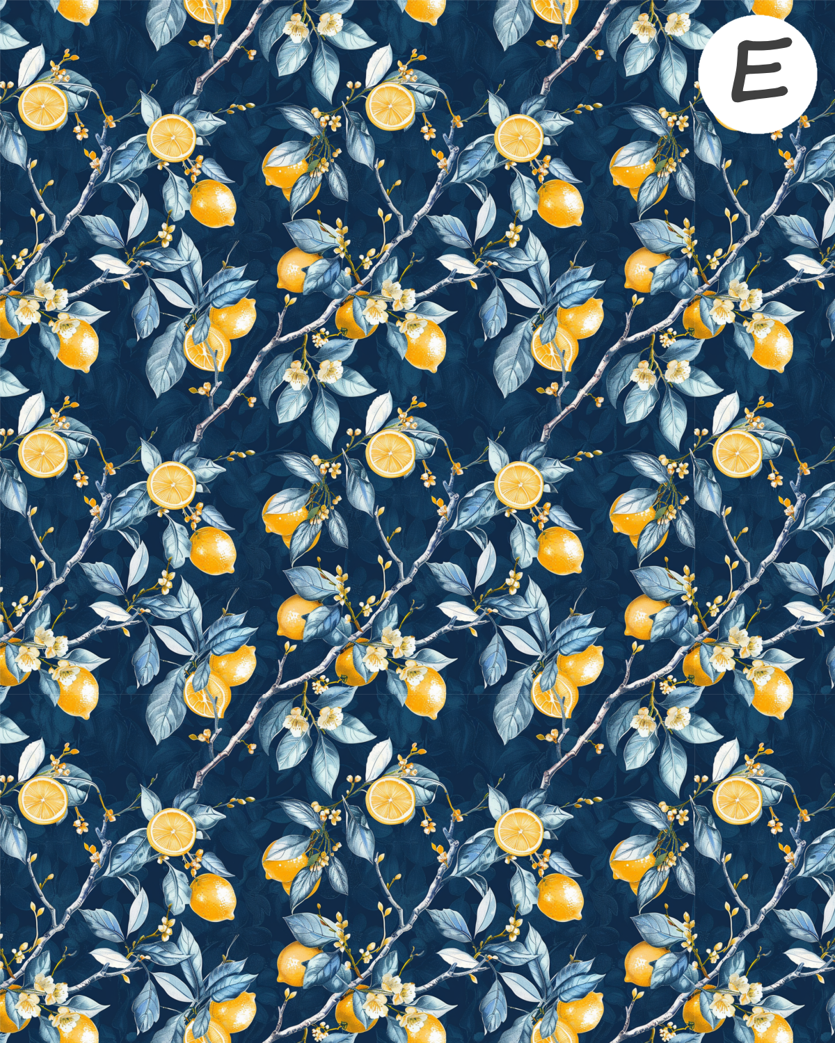 Santorini Citrus Polymer Clay Transfer Sheets F165 | Mediterranean Lemon Collection