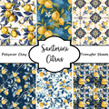 Santorini Citrus Polymer Clay Transfer Sheets F165 | Mediterranean Lemon Collection