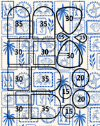 Seaside Sketches Polymer Clay Transfer Sheets | Block Stamp Style Ocean Designs F166