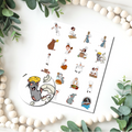 Ratatouille Charm Icons .75" Clay Transfer Sheet F174