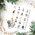 Ratatouille Charm Icons .75" Clay Transfer Sheet F174
