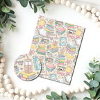Beach Reads Water Transfer Sheet for Polymer Clay | F182