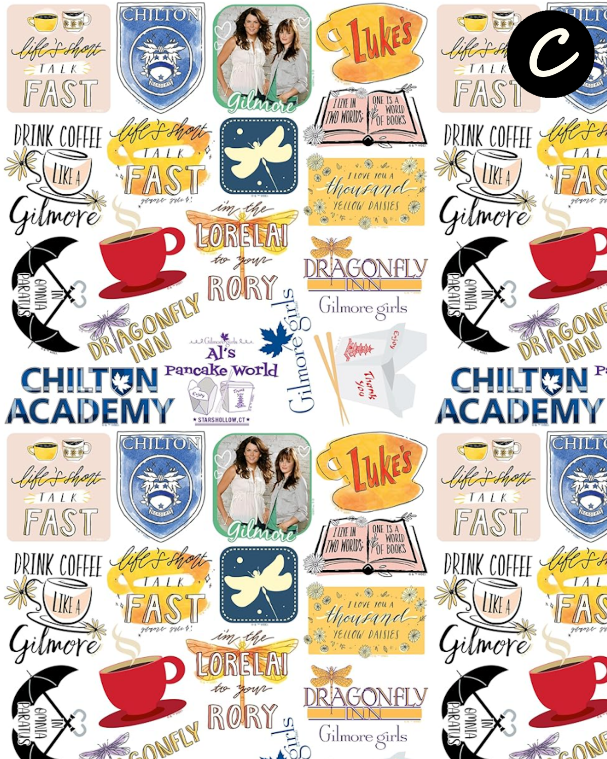 Gilmore Girls Polymer Clay Transfer Sheets F183