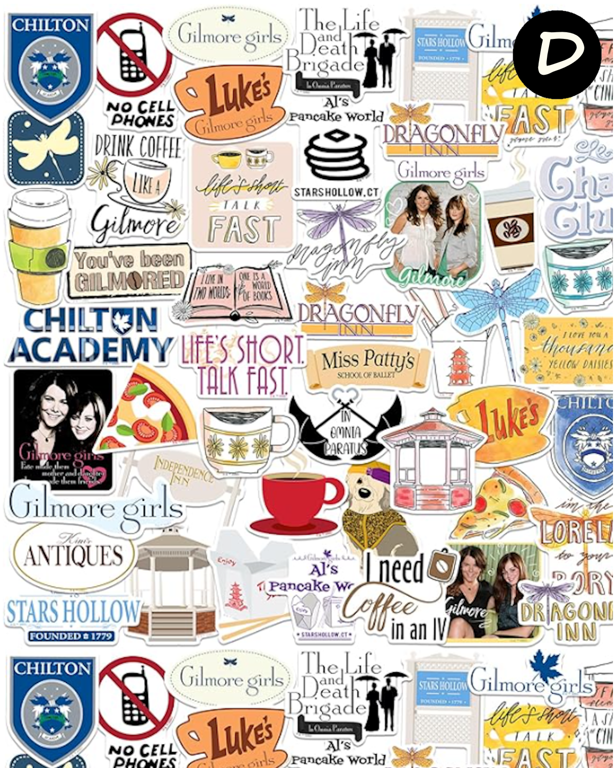Gilmore Girls Polymer Clay Transfer Sheets F183