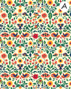 BOHO BOTANICALS Polymer Clay Transfer Sheets F184