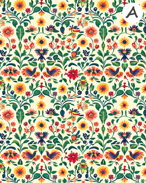 BOHO BOTANICALS Polymer Clay Transfer Sheets F184