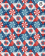 FREEDOM FIREWORKS Polymer Clay Transfer Sheets F186
