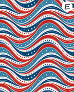FREEDOM FIREWORKS Polymer Clay Transfer Sheets F186