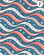FREEDOM FIREWORKS Polymer Clay Transfer Sheets F186