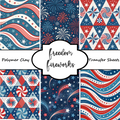 FREEDOM FIREWORKS Polymer Clay Transfer Sheets F186