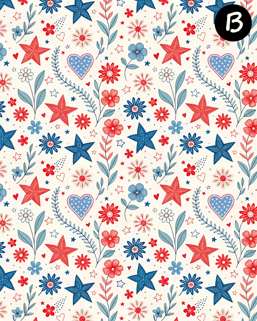 OLD GLORY GARDEN Polymer Clay Transfer Sheets F187