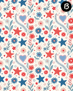 OLD GLORY GARDEN Polymer Clay Transfer Sheets F187
