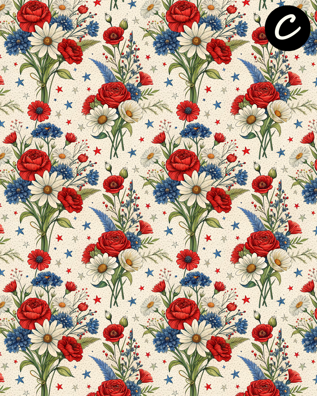OLD GLORY GARDEN Polymer Clay Transfer Sheets F187