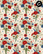 OLD GLORY GARDEN Polymer Clay Transfer Sheets F187