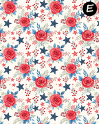 OLD GLORY GARDEN Polymer Clay Transfer Sheets F187
