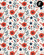 OLD GLORY GARDEN Polymer Clay Transfer Sheets F187