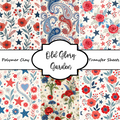 OLD GLORY GARDEN Polymer Clay Transfer Sheets F187
