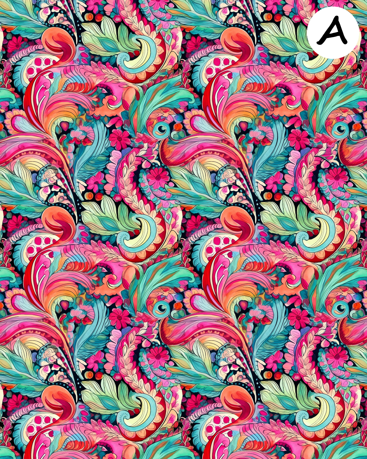 BOHO PAISLEY Polymer Clay Transfer Sheets F188