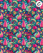 BOHO PAISLEY Polymer Clay Transfer Sheets F188