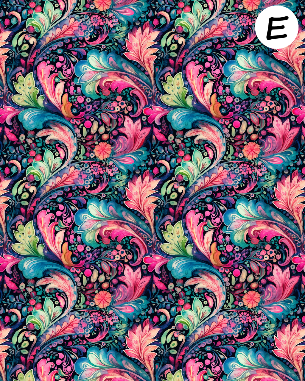 BOHO PAISLEY Polymer Clay Transfer Sheets F188