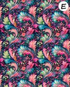 BOHO PAISLEY Polymer Clay Transfer Sheets F188