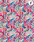 BOHO PAISLEY Polymer Clay Transfer Sheets F188