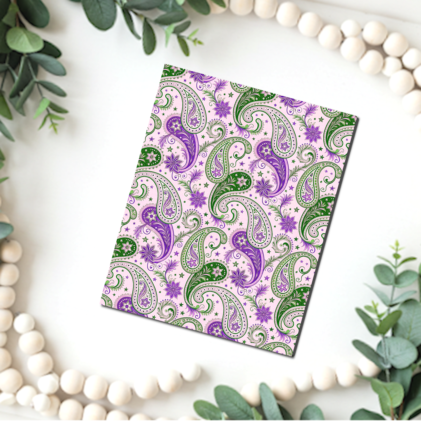 Paisley Transfer Sheet for Polymer Clay | F189