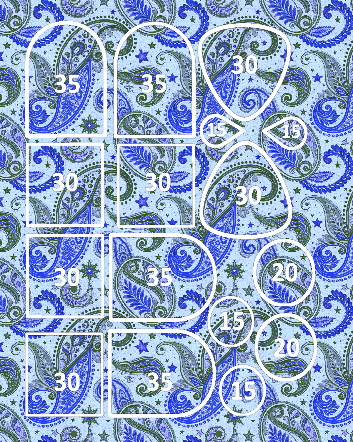 Paisley Transfer Sheet for Polymer Clay | F190
