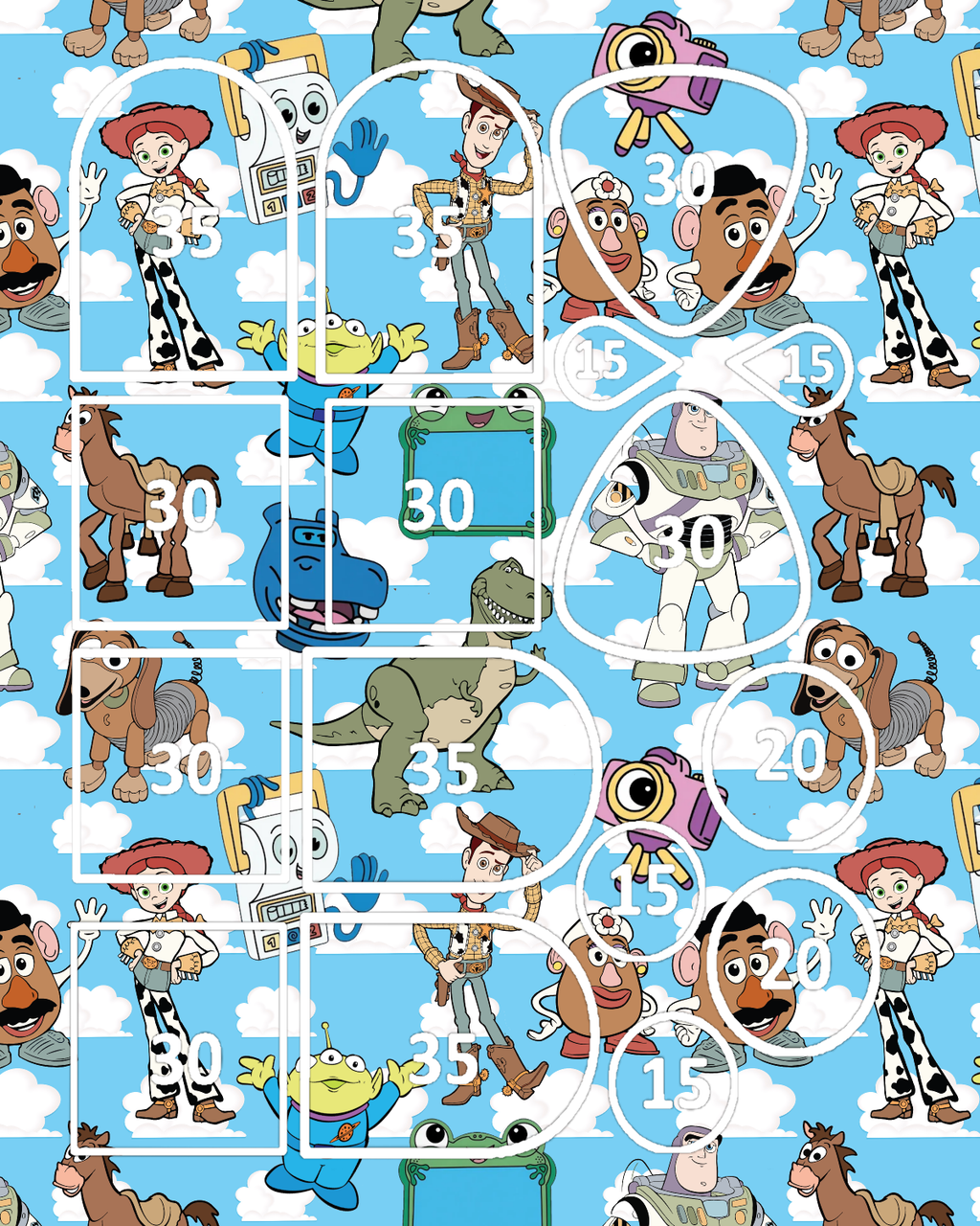 Toy Story Clay Transfer Sheet F191