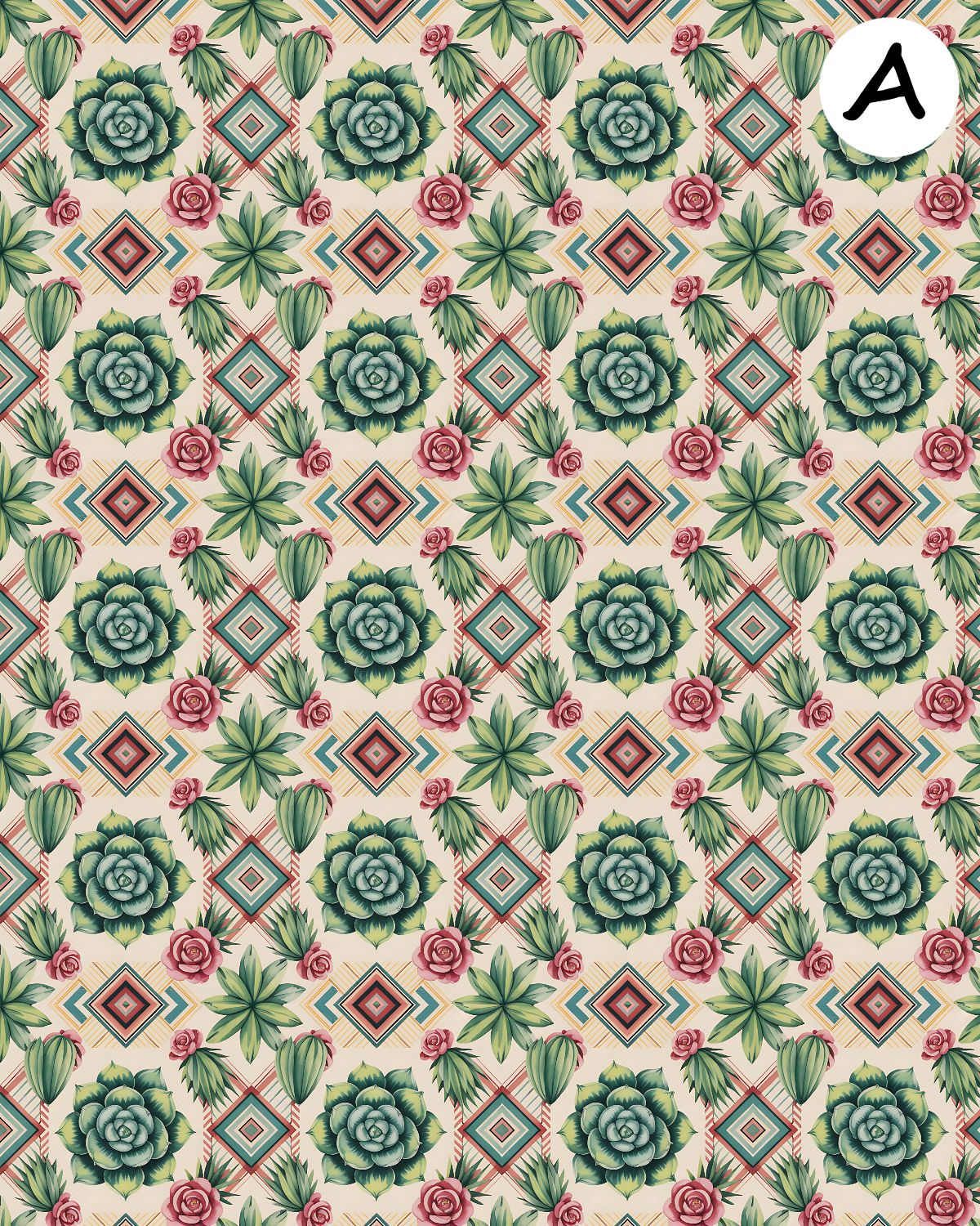 Southwestern Succulents Polymer Clay Transfer Sheets F193