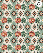 Southwestern Succulents Polymer Clay Transfer Sheets F193