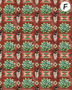 Southwestern Succulents Polymer Clay Transfer Sheets F193