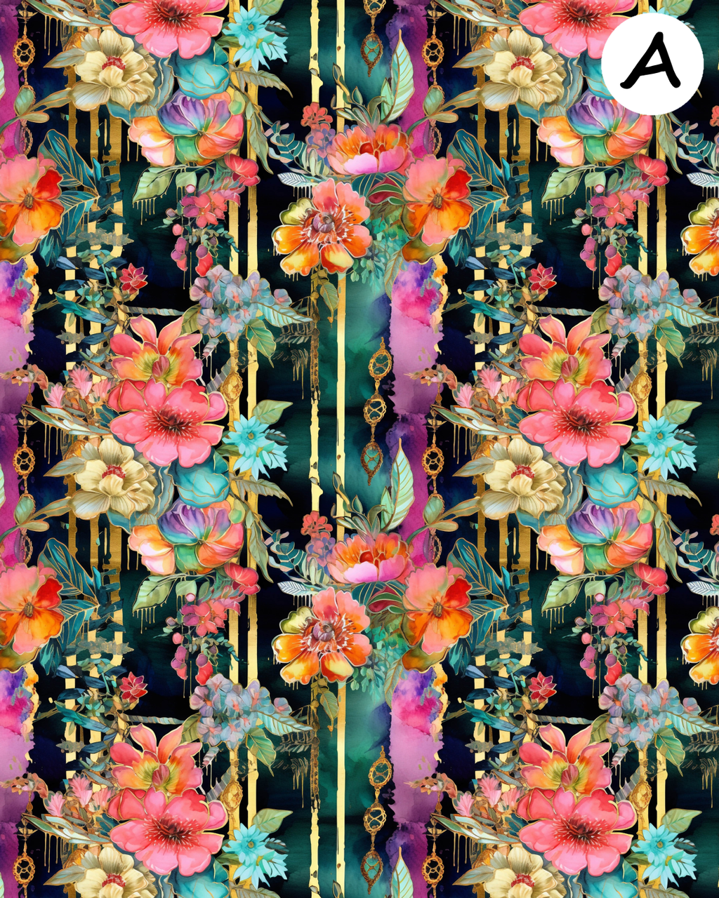 MYSTIC BLOOMS Polymer Clay Transfer Sheets F195